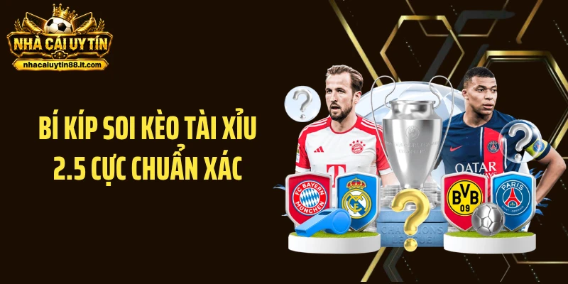Bí kíp soi kèo tài xỉu 2.5 cực chuẩn xác