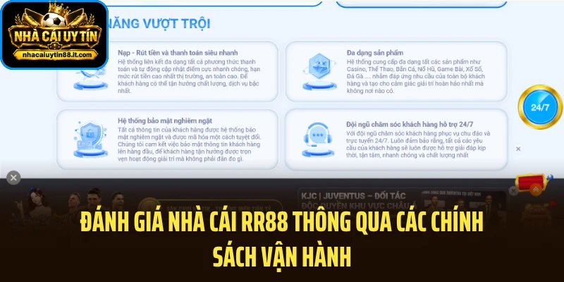 Đánh giá nhà cái RR88 thông qua các chính sách vận hành