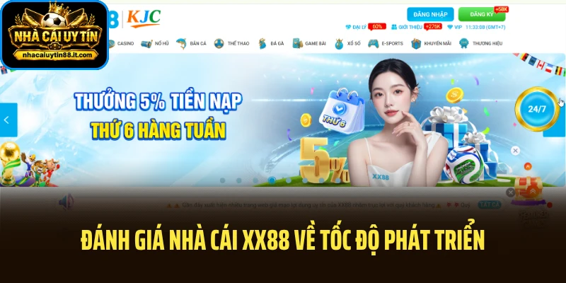 Đánh giá nhà cái XX88 về tốc độ phát triển